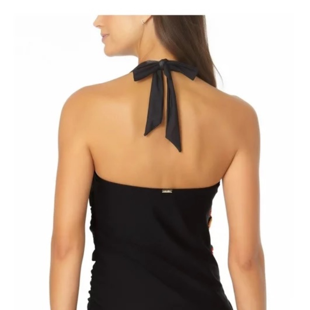 NWT Anne Cole black halter swim suit 8 - Picture 2 of 13